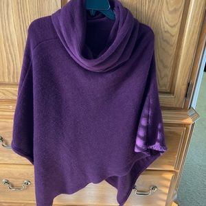 Cowl neck poncho